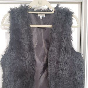 Faux fur vest